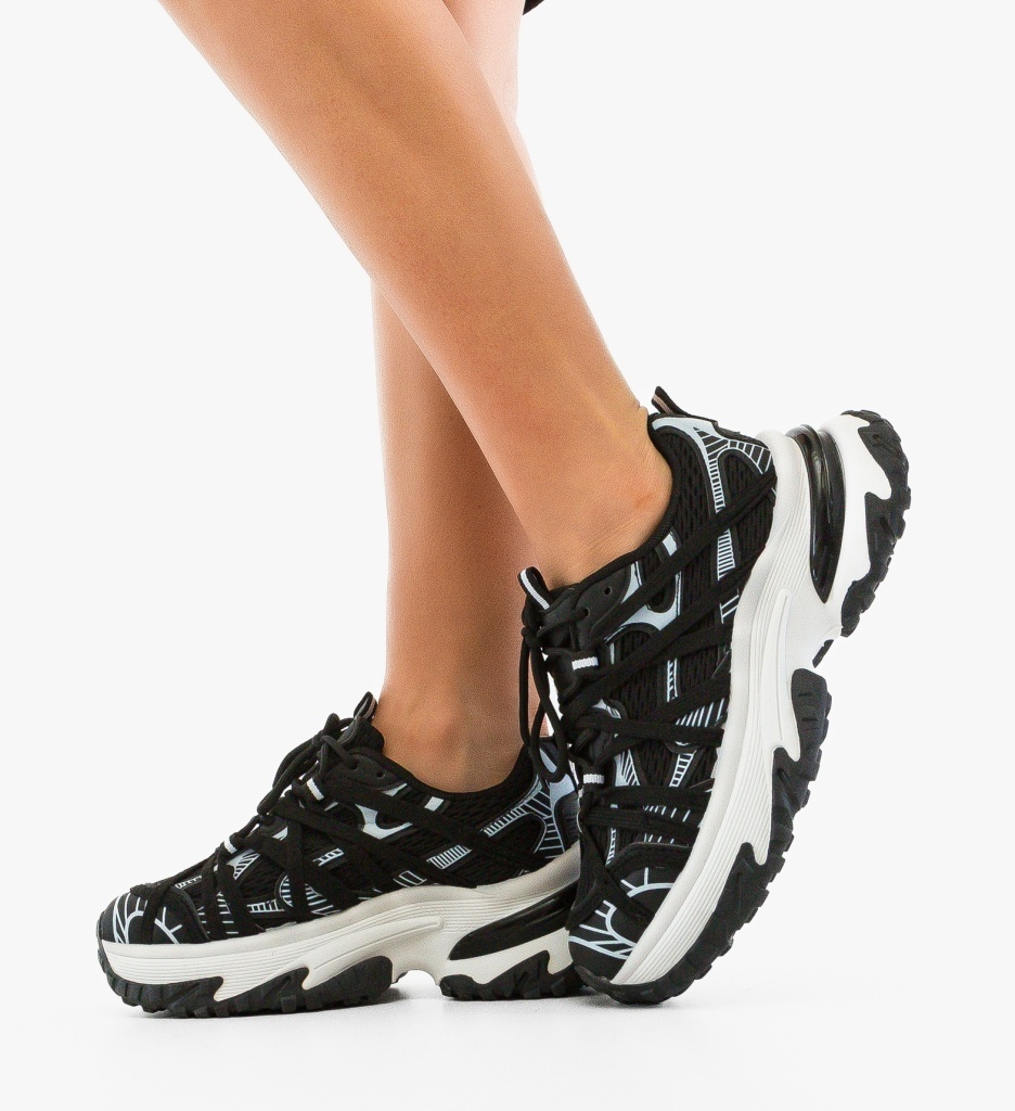 Sneakers Dama Ranbow Negri Sport - imagine 2