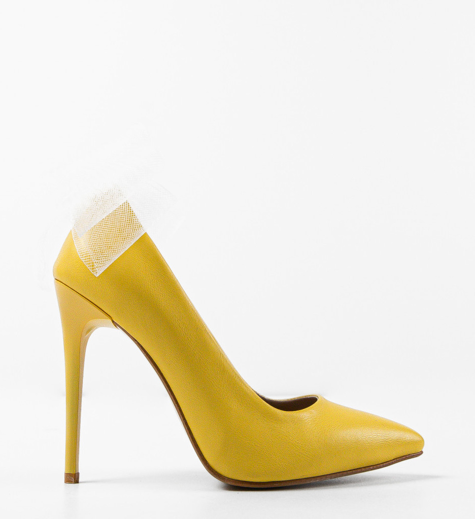 Pantofi Merlyn Galbeni - Eleganță și Stil - imagine 2