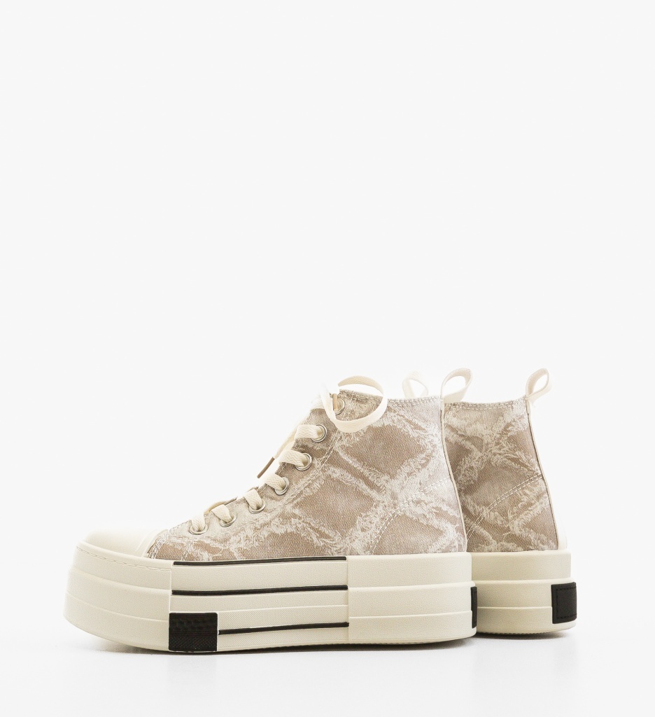 Sneakers Adal Dama Bej - Confort și Stil - imagine 5