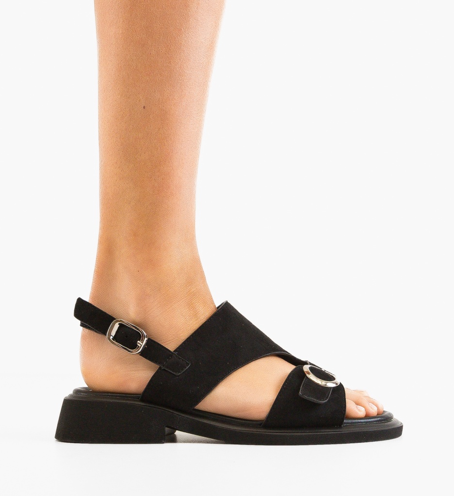 Sandale Dama Brumie Negre | Elegante și Confortabile - imagine 6