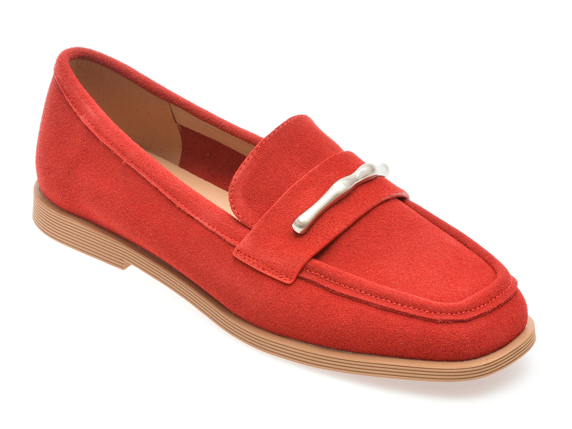 Mocasini GRYXX Rosii Piele Intarsa
