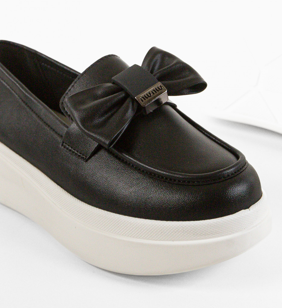Pantofi Casual Dama Volga Negri | Confort & Stil - imagine 8