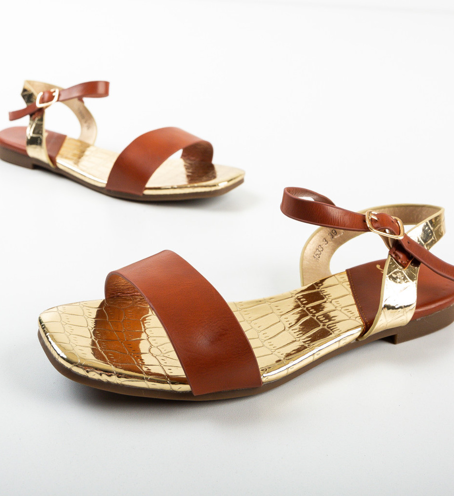 Sandale Donald Camel - Confortabile la 69.9 RON - imagine 7