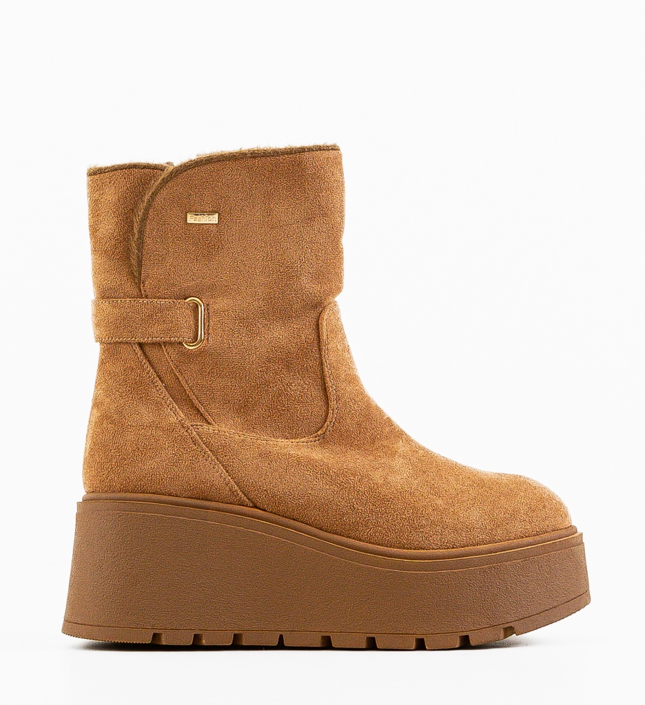Ghete Dama Adelyny Camel - Eleganță și Confort - imagine 4