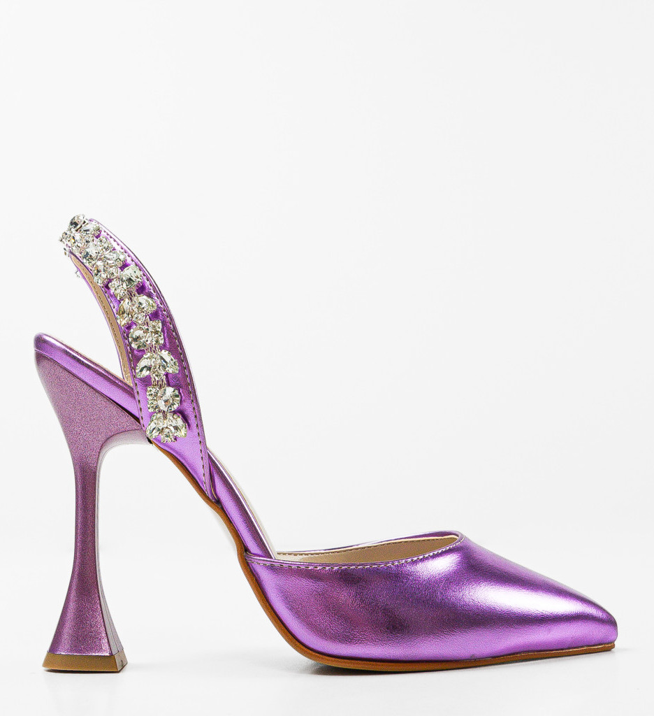 Pantofi Toc Metiks Fuchsia 2 - Eleganți și Stil - imagine 4