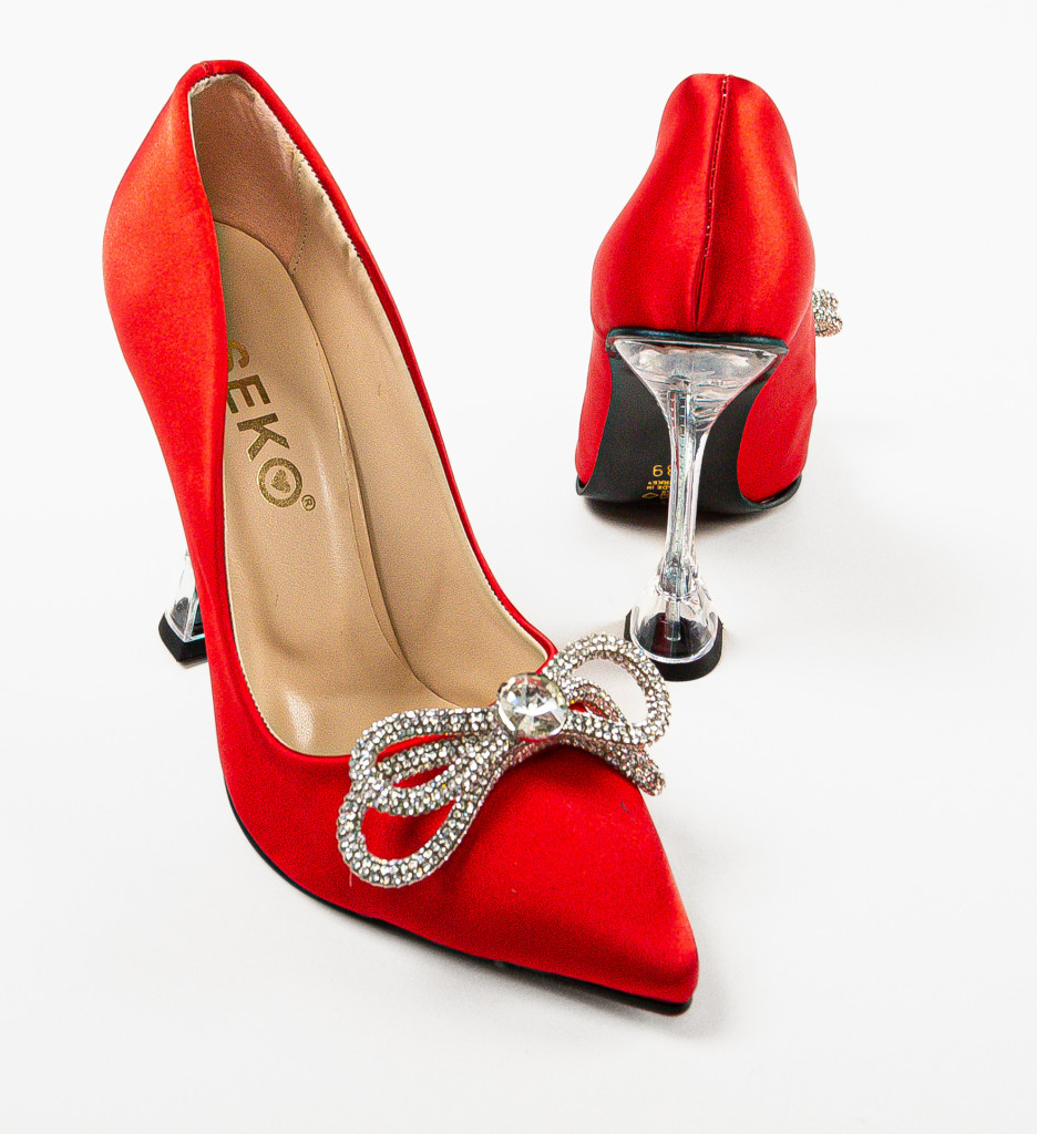Pantofi Toc Lelery Rosii - Eleganță și Stil