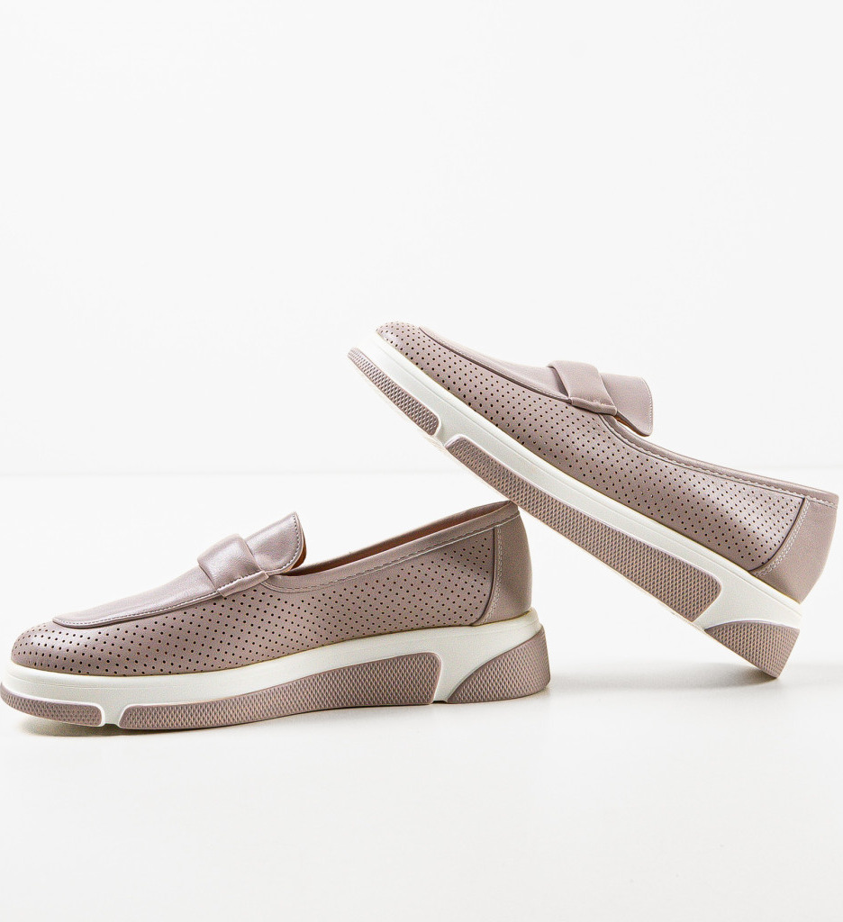 Pantofi Casual Gerta Gri | Stil Confortabil - imagine 5