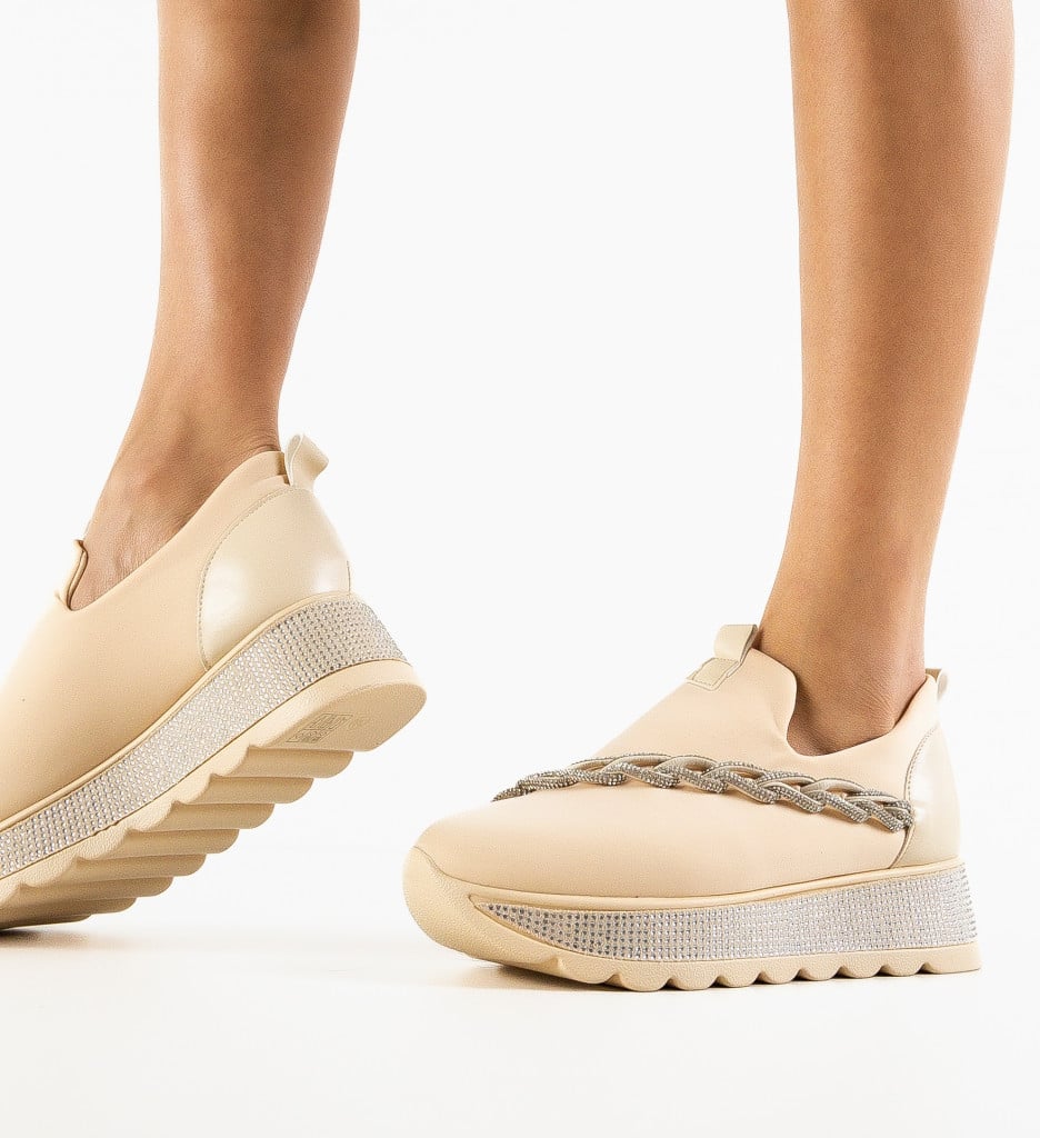 Sneakers Andala Bej - Confort și Stil Urban - imagine 6