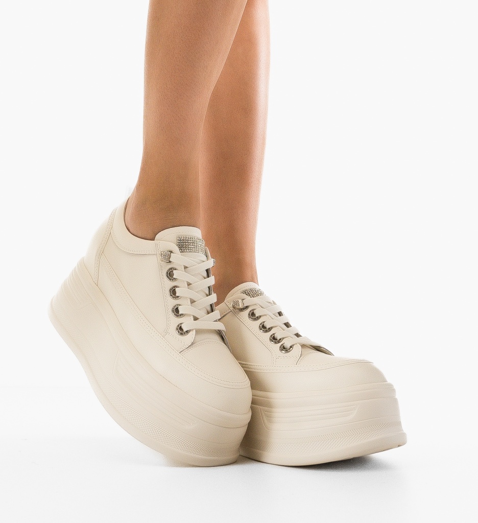 Sneakers Dama Verra Albi - Confort și Stil Urban