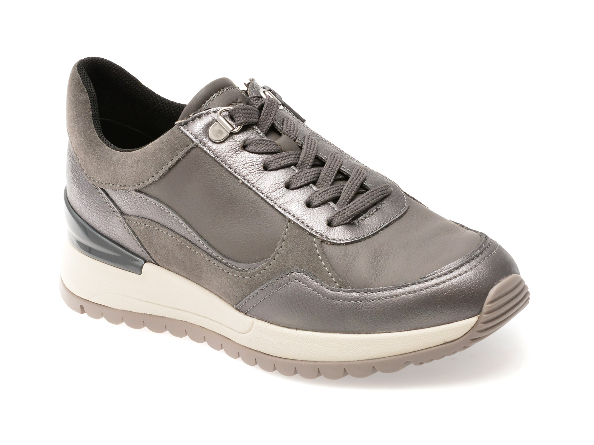 Pantofi Geox D5600A Gri, Confort Respirabil