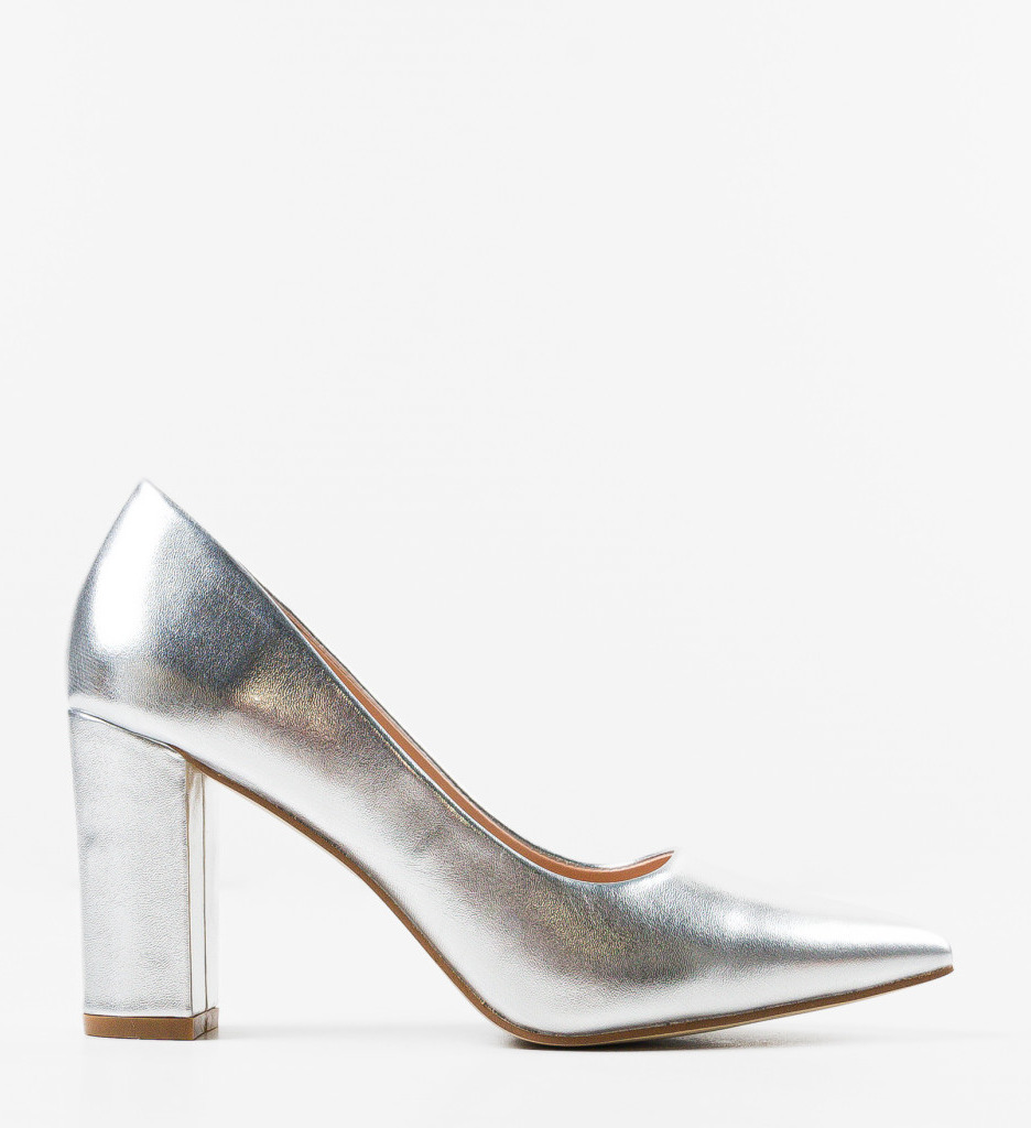 Pantofi Haney Argintii - Eleganță și Stil - imagine 5