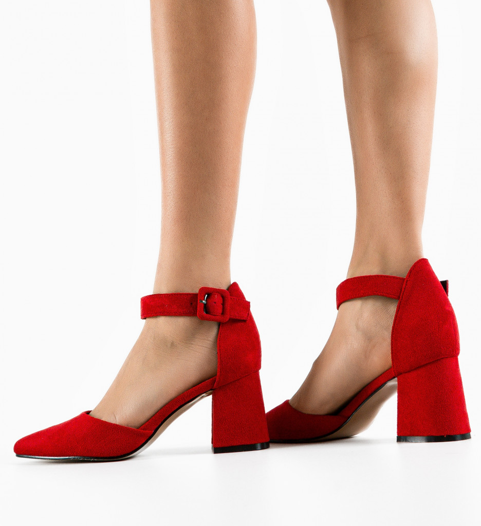 Pantofi Shard Rosii - Eleganță și Stil - imagine 4