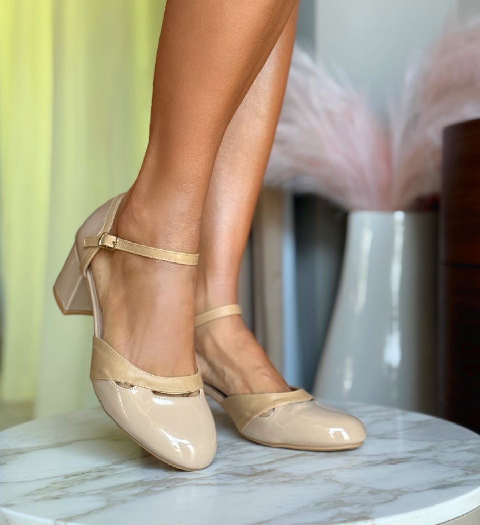 Pantofi Dama Bryn Bej Eleganți - imagine 4