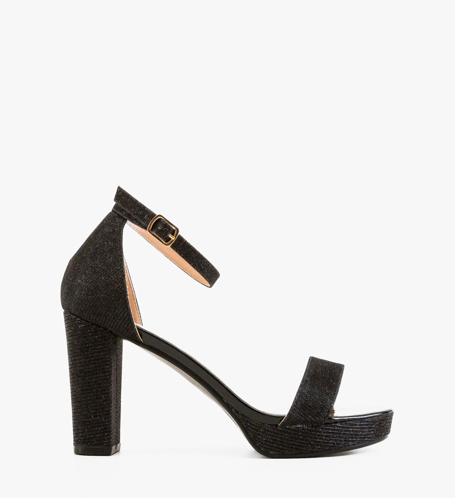 Sandale cu Toc Reid Negre | Eleganță și Stil - imagine 6