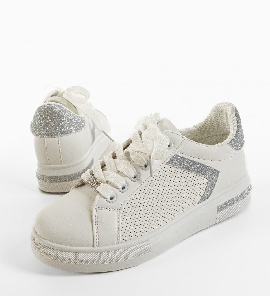 Pantofi Sport Herbie Argintii - Stil Urban Modern - imagine 6