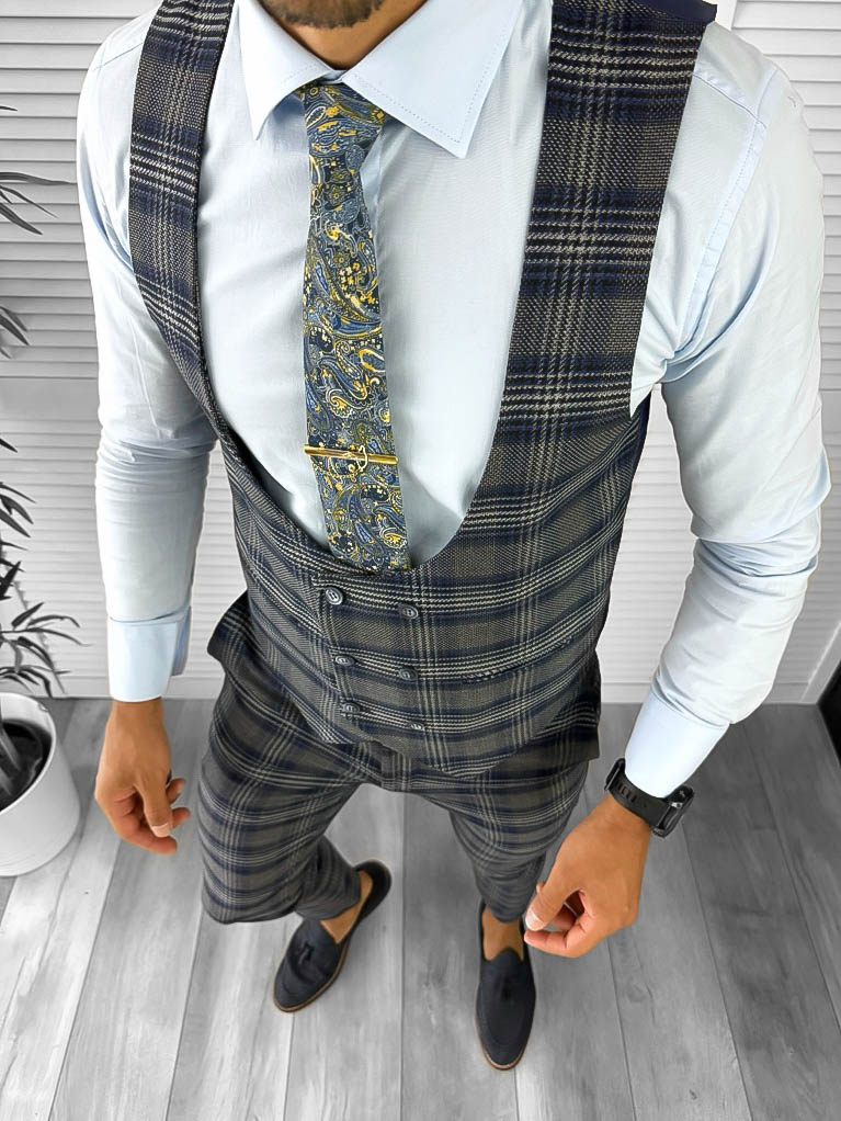 Compleu Barbati Elegant Vesta + Pantaloni
