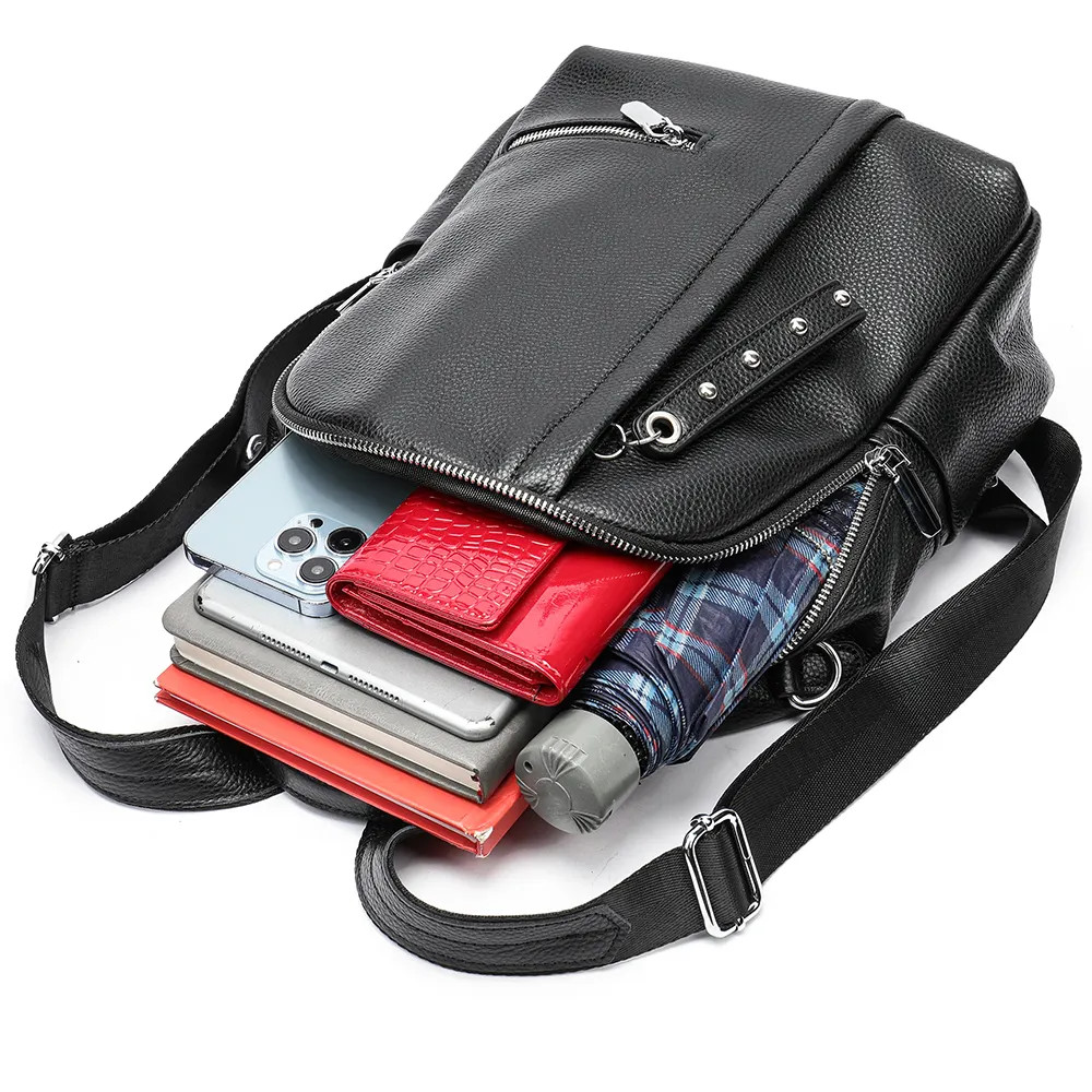 Rucsac dama Delis Amabel GT2560 din piele naturala - imagine 3