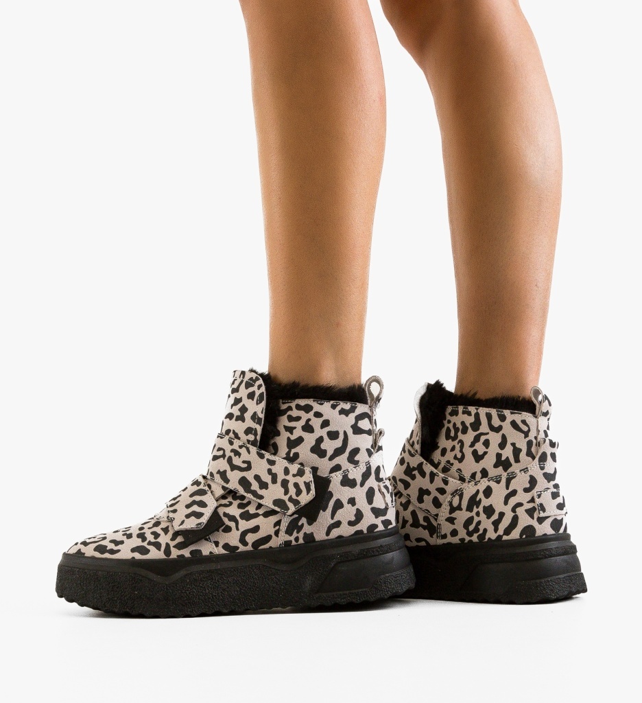 Ghete Dama Patreg Print - Stil și Confort - imagine 4