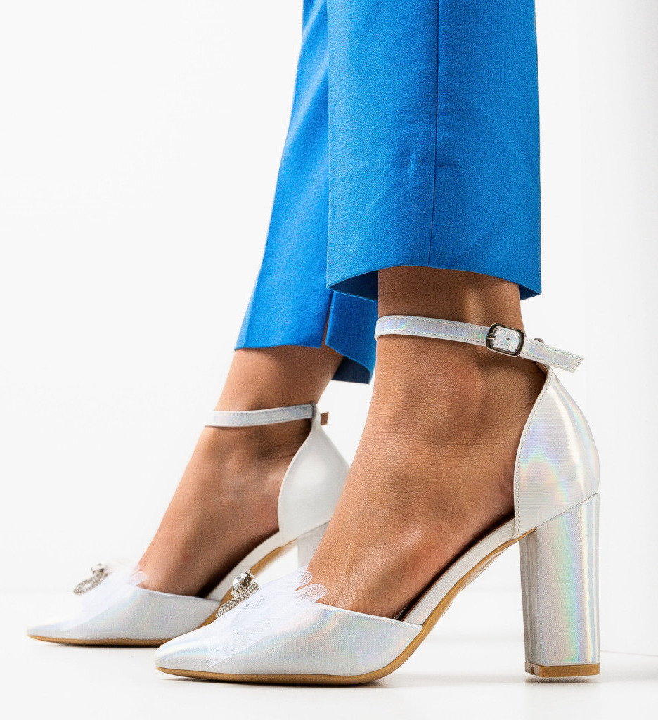 Pantofi dama Hersonisos Argintii | Eleganță Absolută