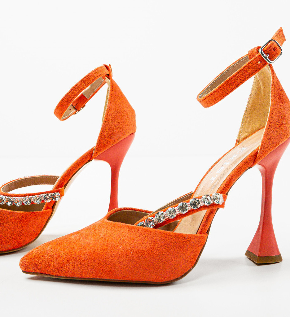 Pantofi dama Rufus Corai cu toc elegant - imagine 5