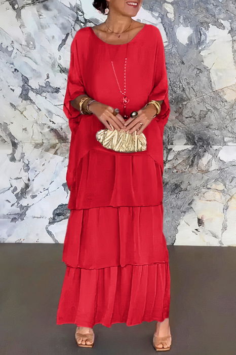 Rochie de Mătase Fucsia Shopika | Eleganță Maxima