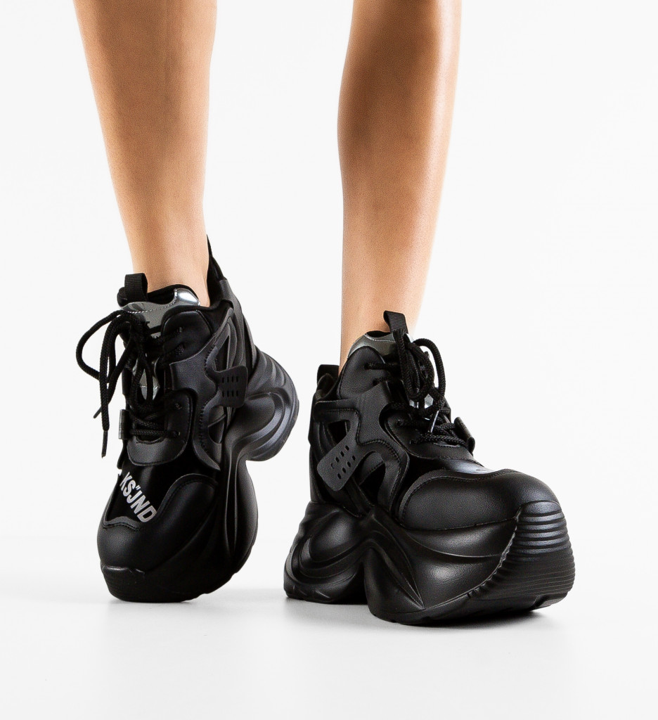Sneakers Dama Stacee Negri - Confort și Stil