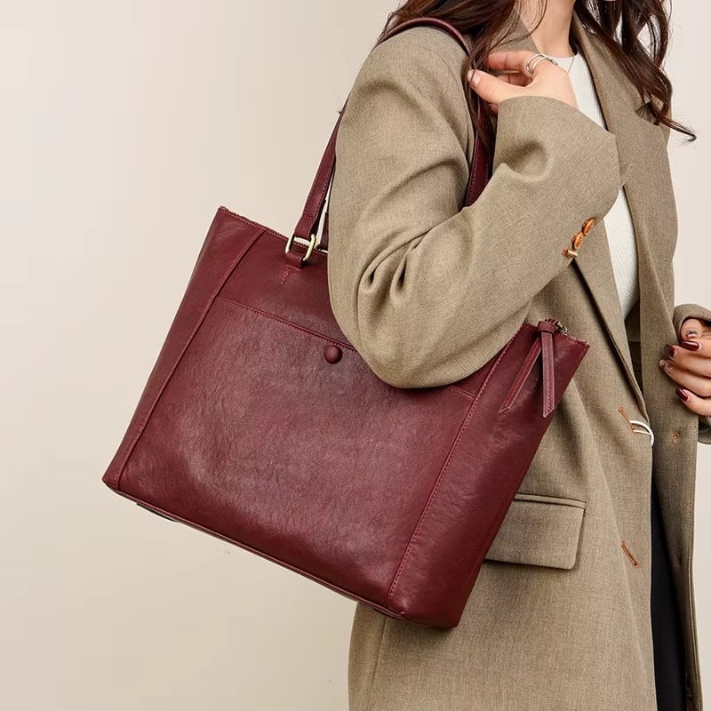 Geanta Dama Delis Astraea Bordo - Eleganta Practica - imagine 3