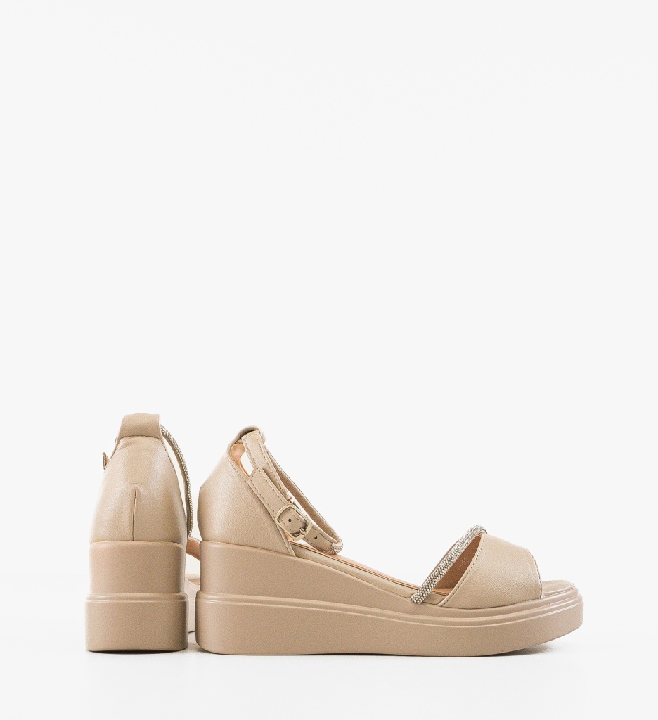 Platforme Dama Juha Bej | Confort si Eleganta - imagine 3