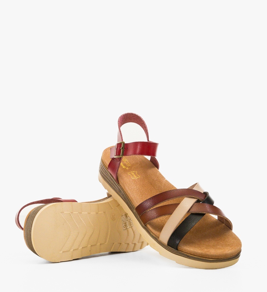 Sandale Dama Usha Rosii - Eleganta si Stil - imagine 3
