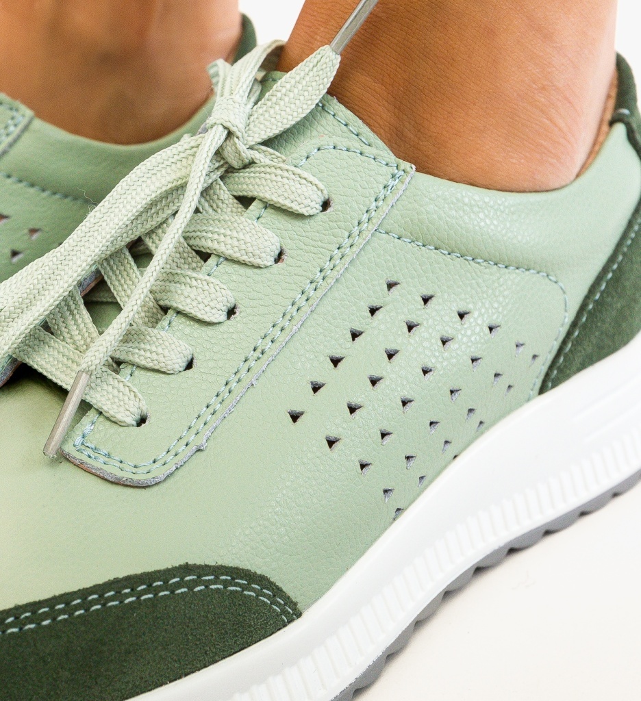 Sneakers Trybary Verzi - Stil și Confort Urban - imagine 3