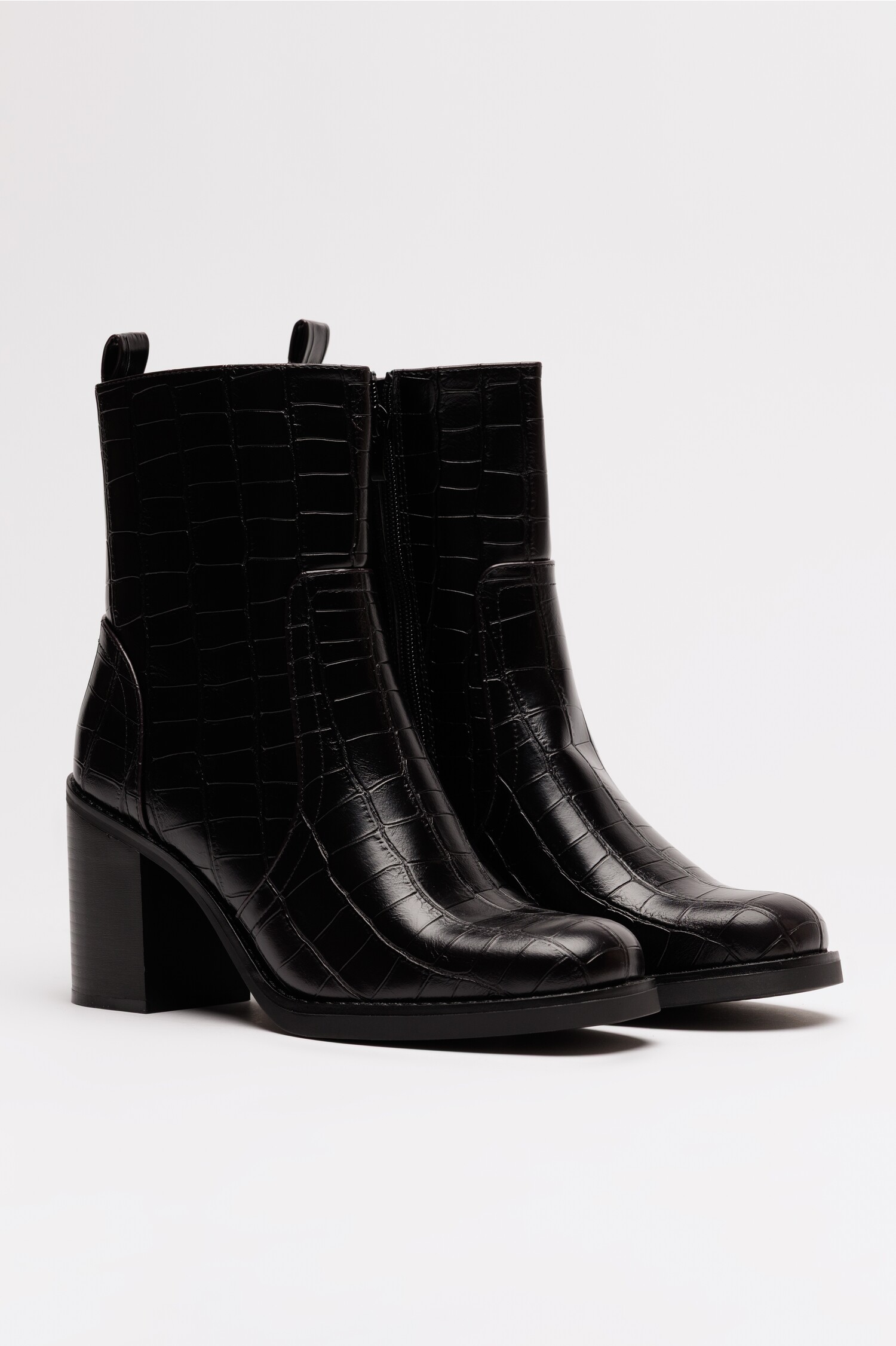 Botine Croco Piele Ecologică | Design Modern