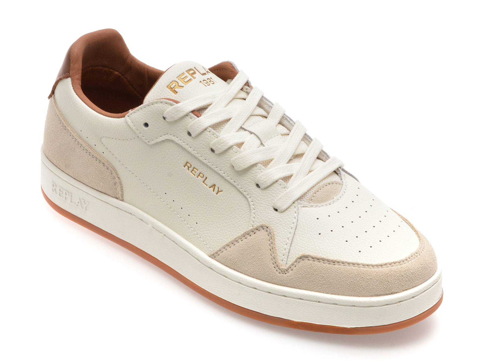 Pantofi Replay Piele Alb | Stil și Confort