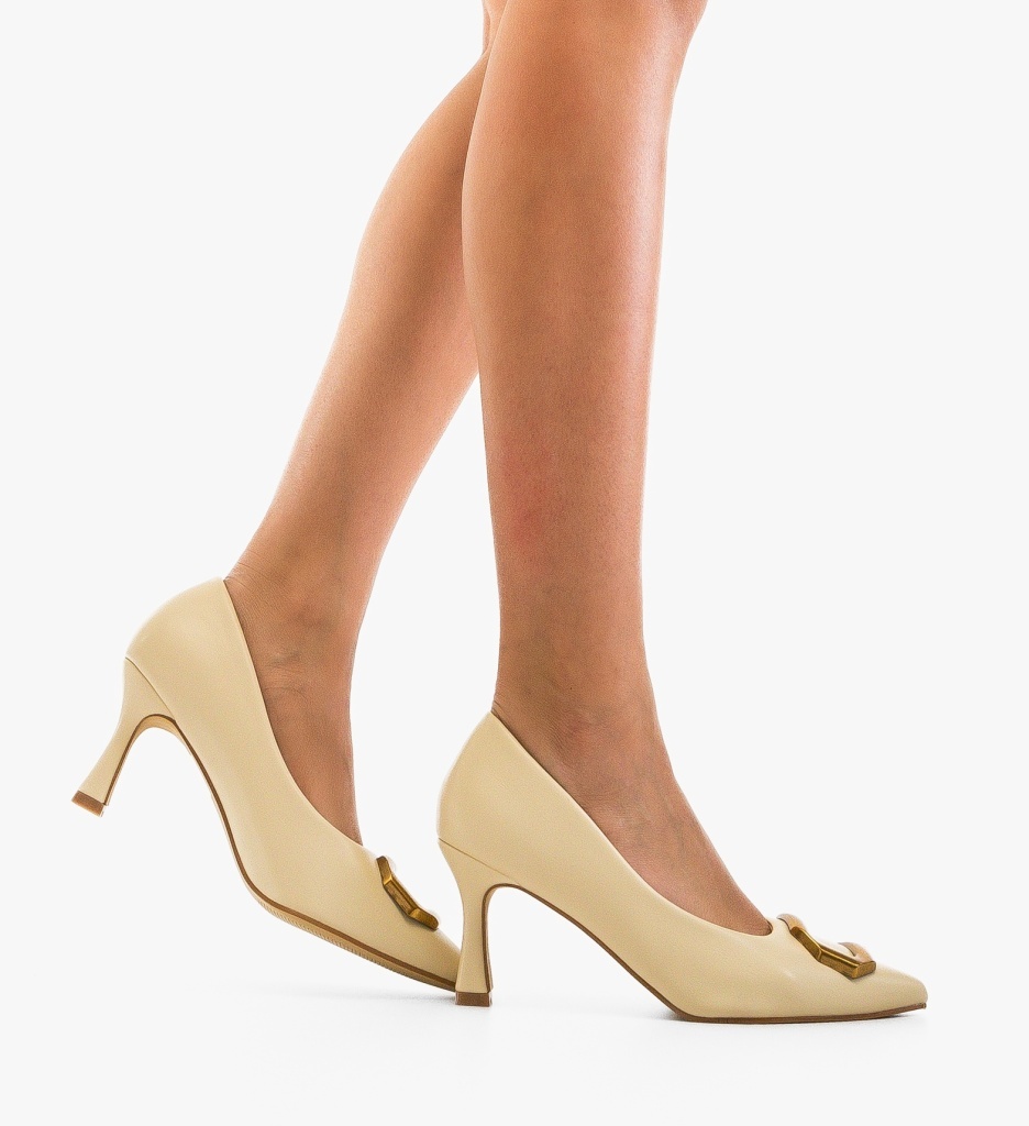 Pantofi Stiletto Lynda Bej - Eleganță și Stil - imagine 2