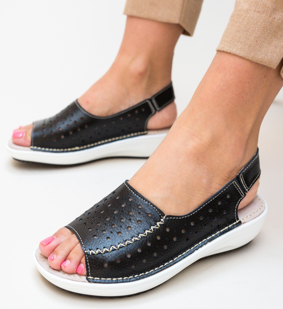 Platforme Lindone Negre - Confort Zilnic