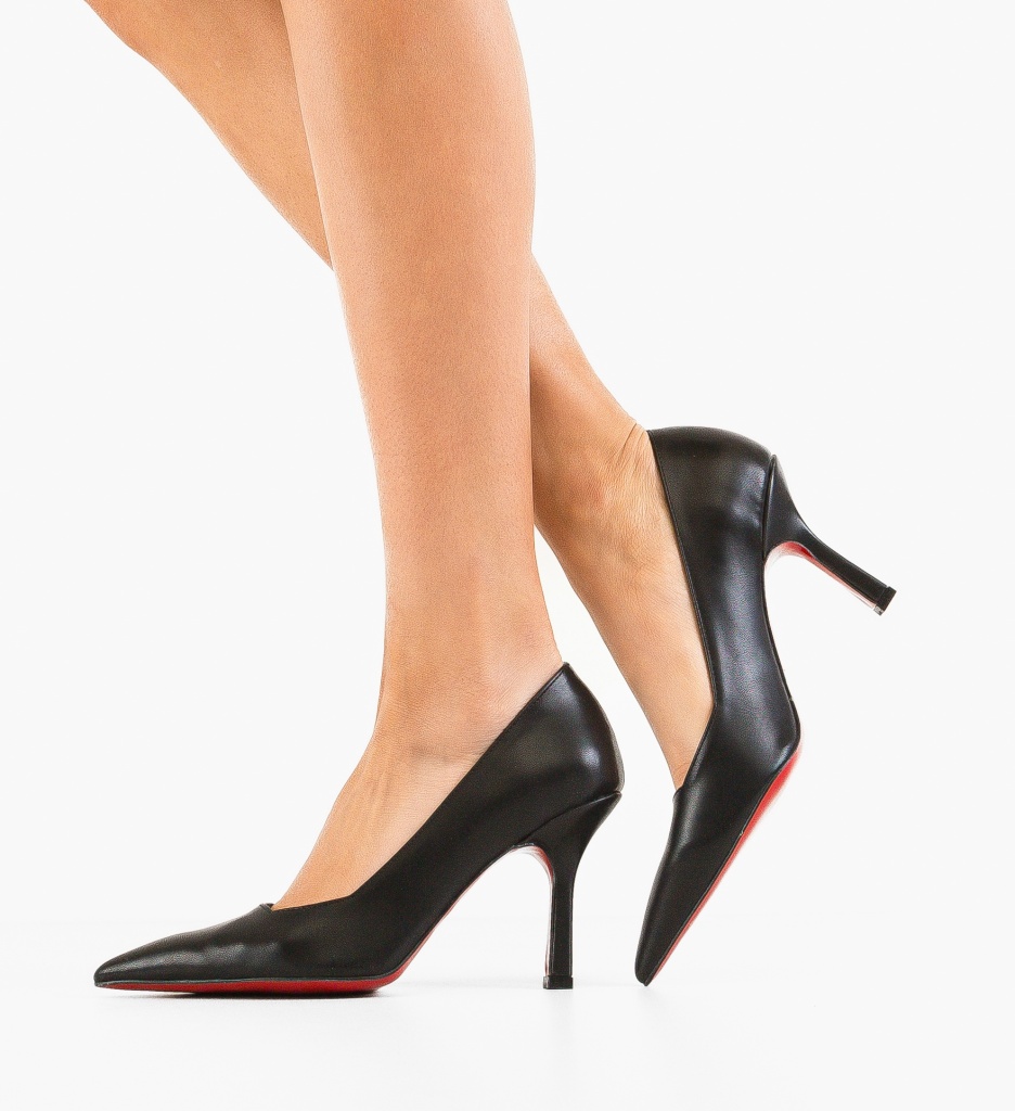 Pantofi Stiletto Vobka Negri - Eleganță Asigurată - imagine 2