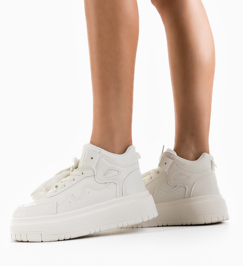 Sneakersi Dama Traskom Albi - Confort Stil - imagine 3