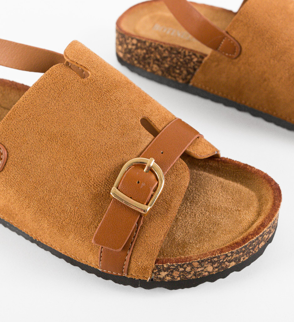 Sandale Dama Besta Camel - Confort și Eleganță - imagine 10