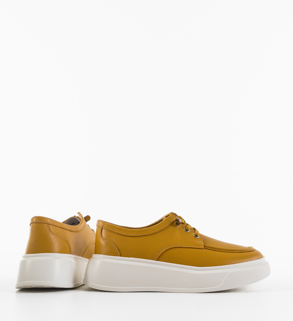 Pantofi Casual Naenia Galbeni - Confort și Stil - imagine 5
