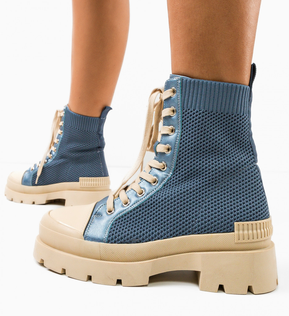 Ghete Dama Marco Albastre - Stil & Confort - imagine 4