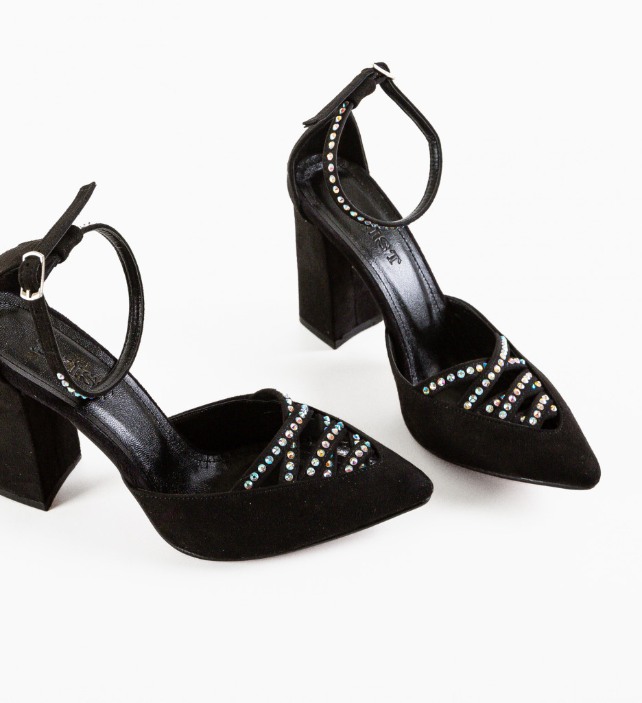 Pantofi cu Toc Alcho Negri - Eleganță Modernă - imagine 5