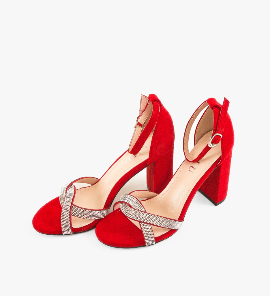 Sandale Worma Rosii cu Toc | Eleganță Maximă - imagine 5