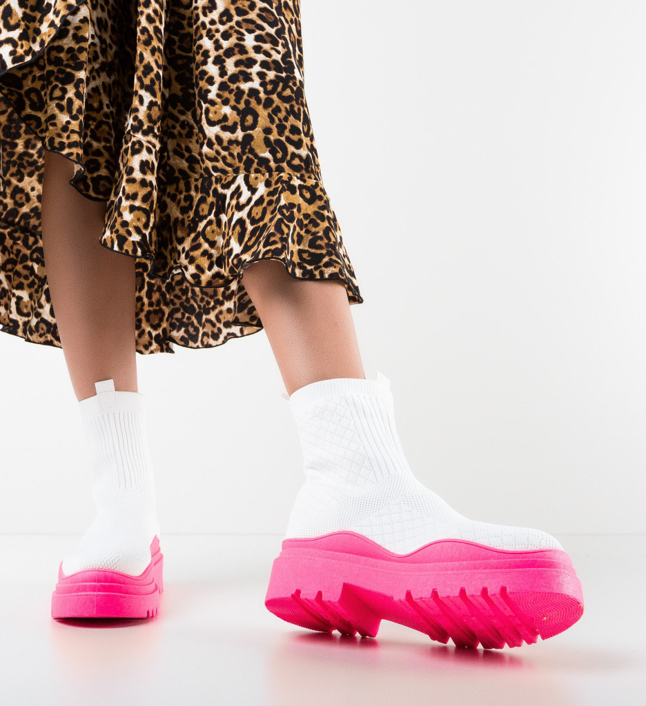 Sneakers Dama Julia Fuchsia - Confort și Stil - imagine 2