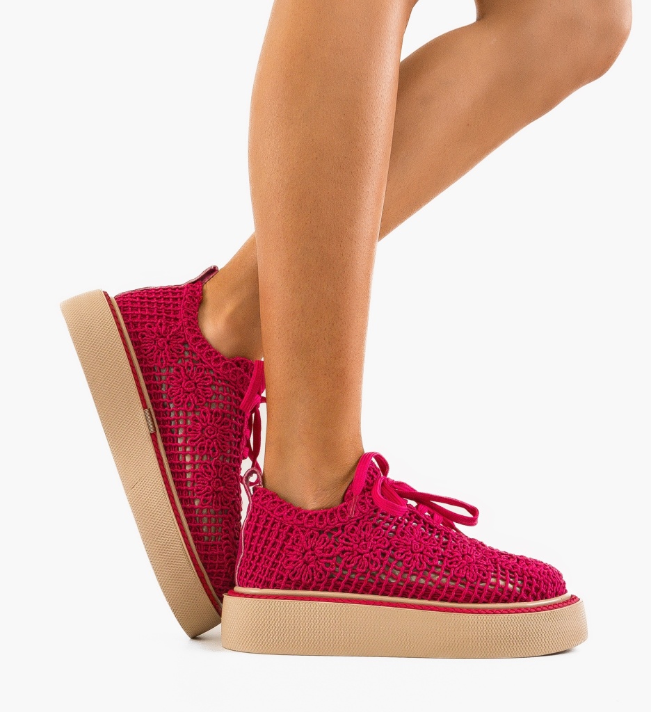 Pantofi Casual Ystory Fuchsia 2 - Confort Stil - imagine 4