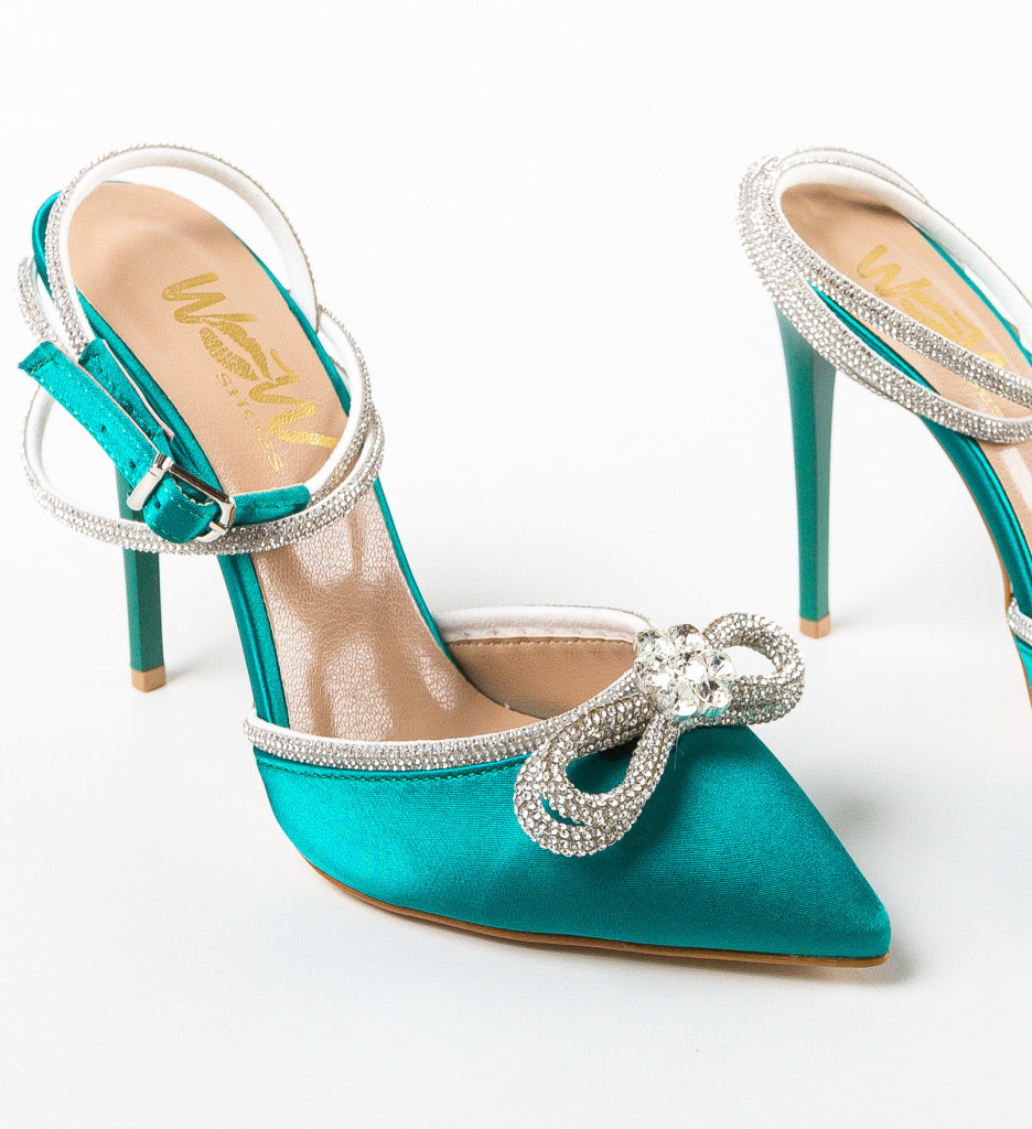 Pantofi Toc Konect Verzi | Eleganță și Confort - imagine 6
