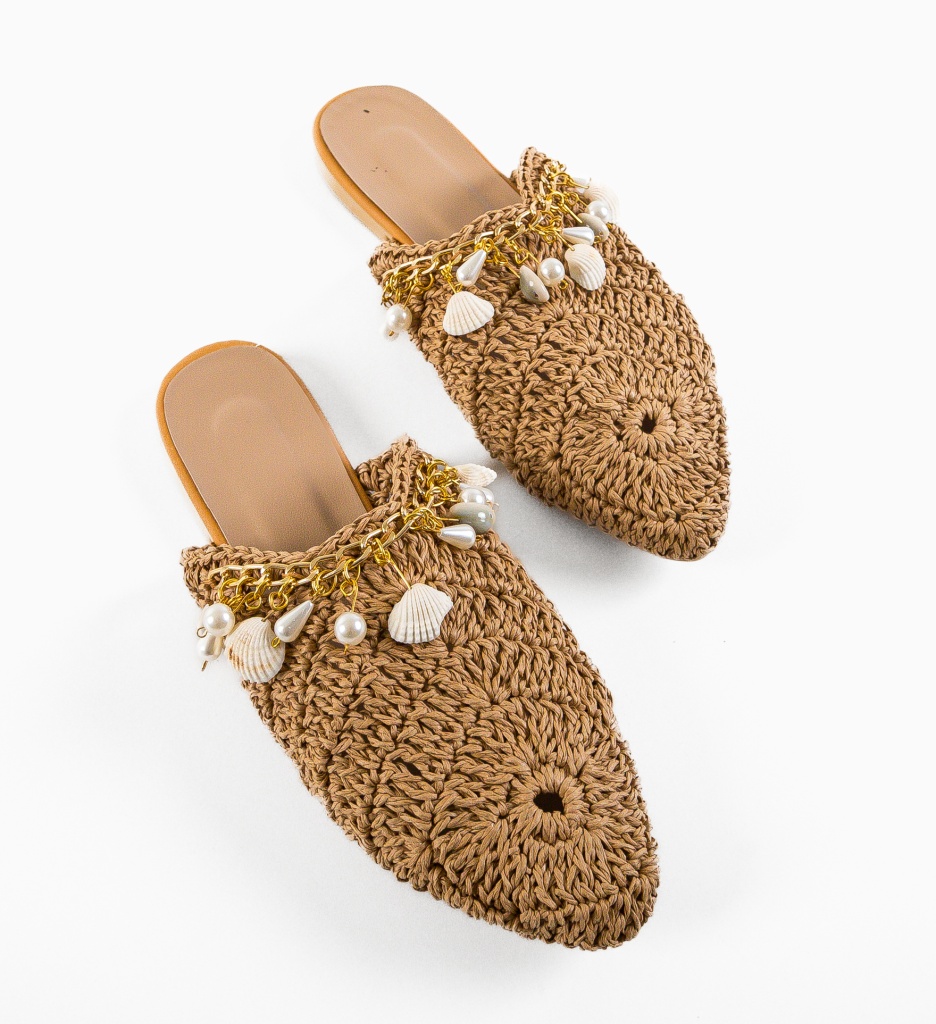 Papuci Brimlock Maro - Confort și Stil - imagine 7