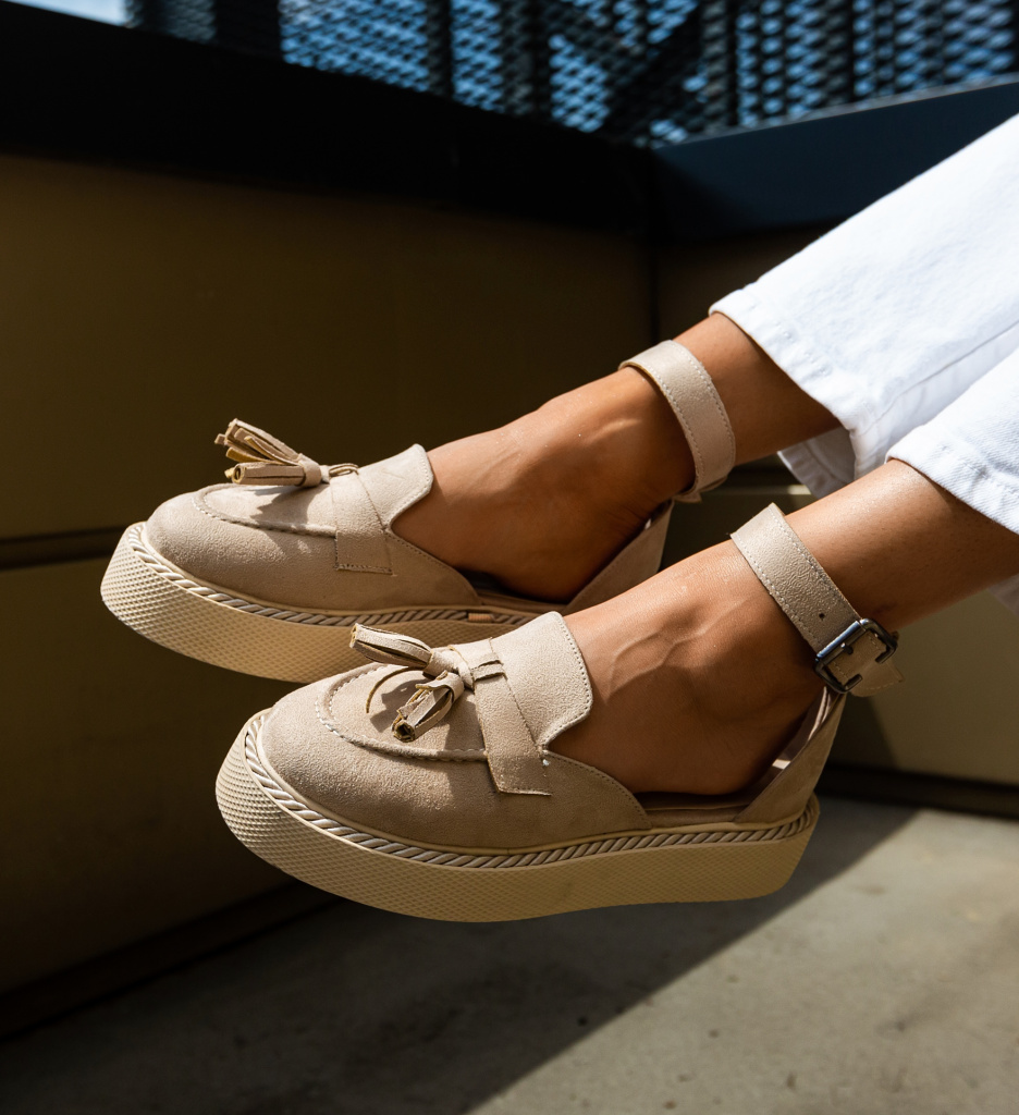 Pantofi Casual Kalin Bej | Confort și Stil - imagine 8