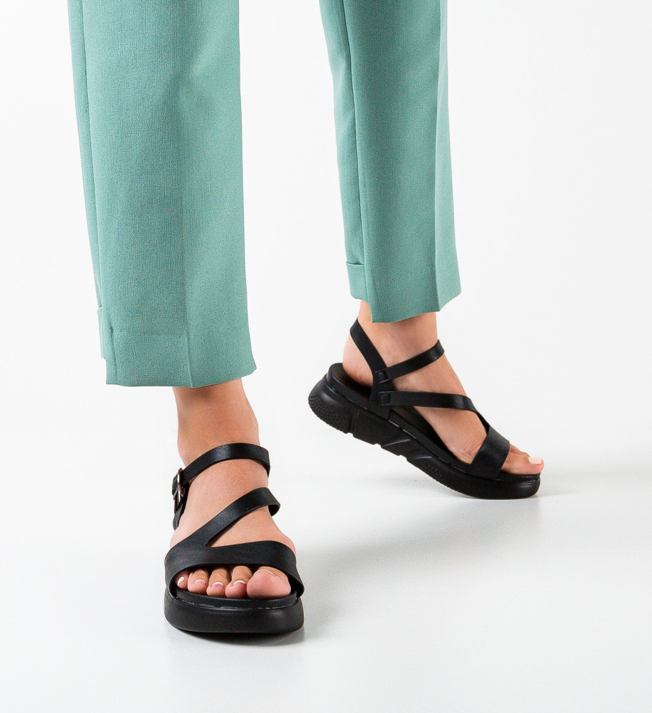 Sandale Dama Opru Negre - Elegante si Confortabile - imagine 2