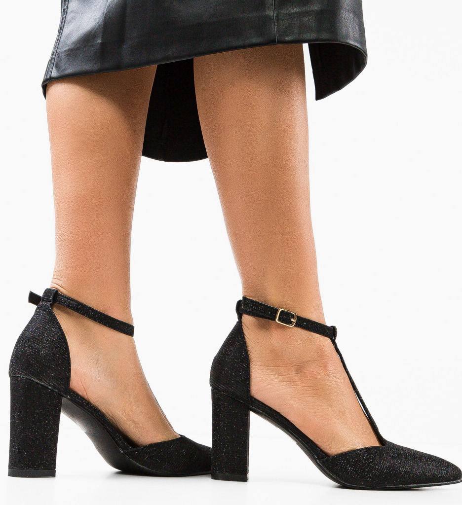 Pantofi cu Toc Select Negru | Eleganță și Stil - imagine 2