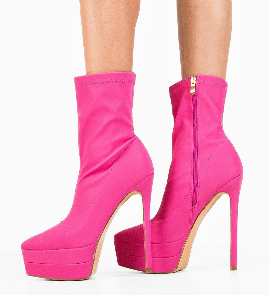 Botine Dama Kato Fuchsia - Eleganță și Stil