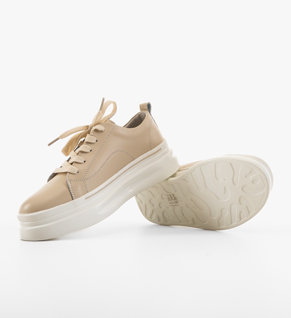 Sneakers Dama Rowna Bej - Confort și Stil - imagine 6
